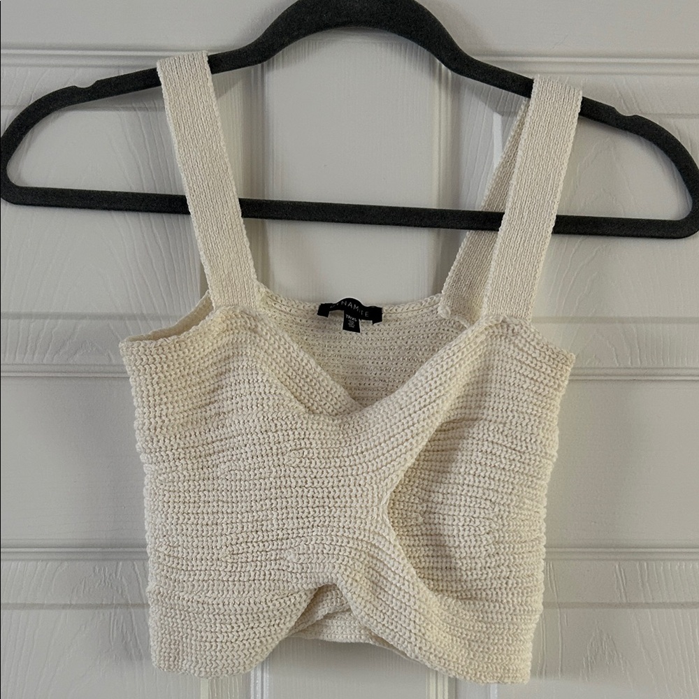 Dynamite Cream Knit Tank Top